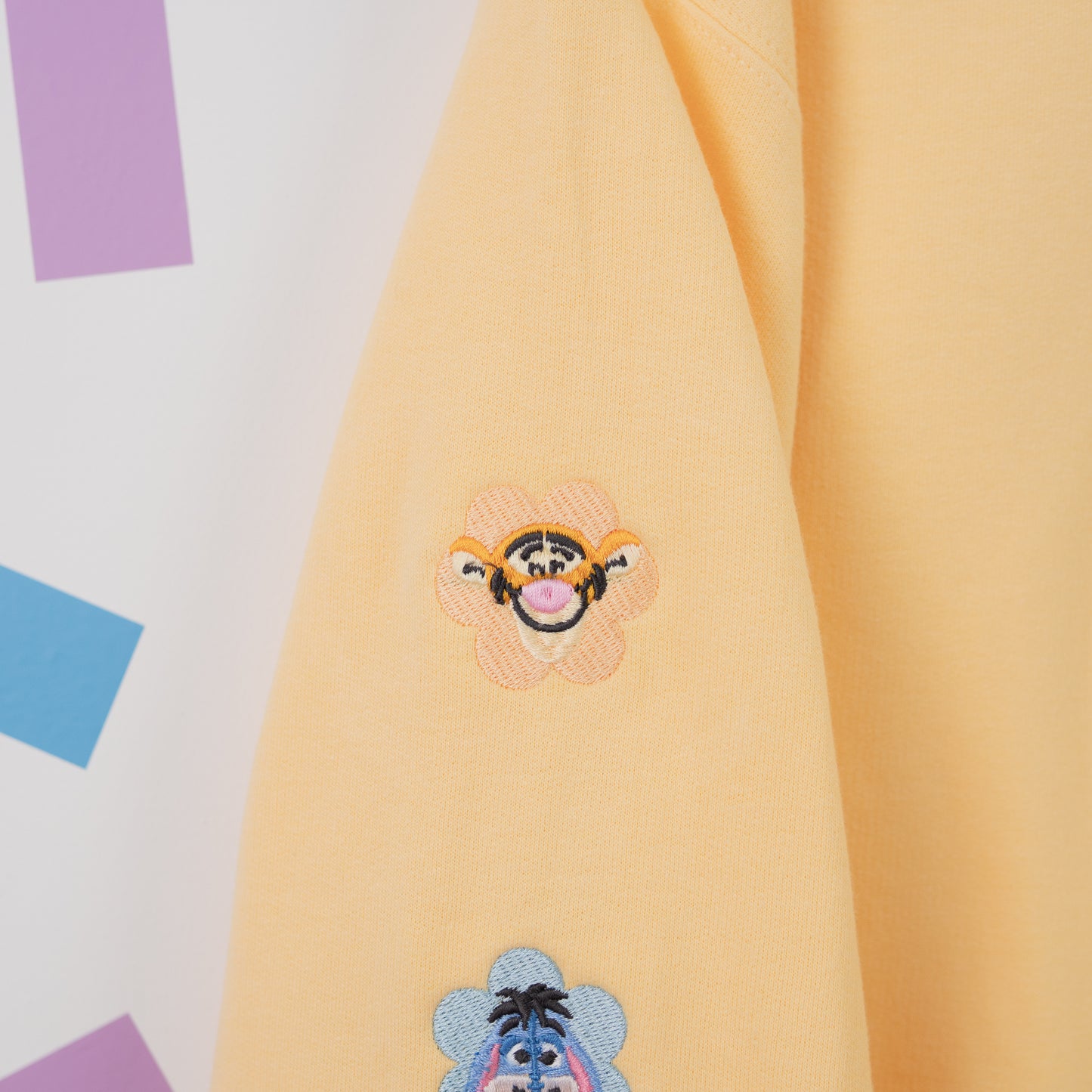 Hundred Aker Wood Embroidered Pale Yellow Jumper