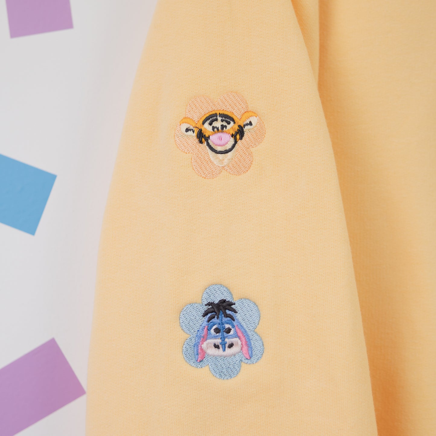 Hundred Aker Wood Embroidered Pale Yellow Jumper