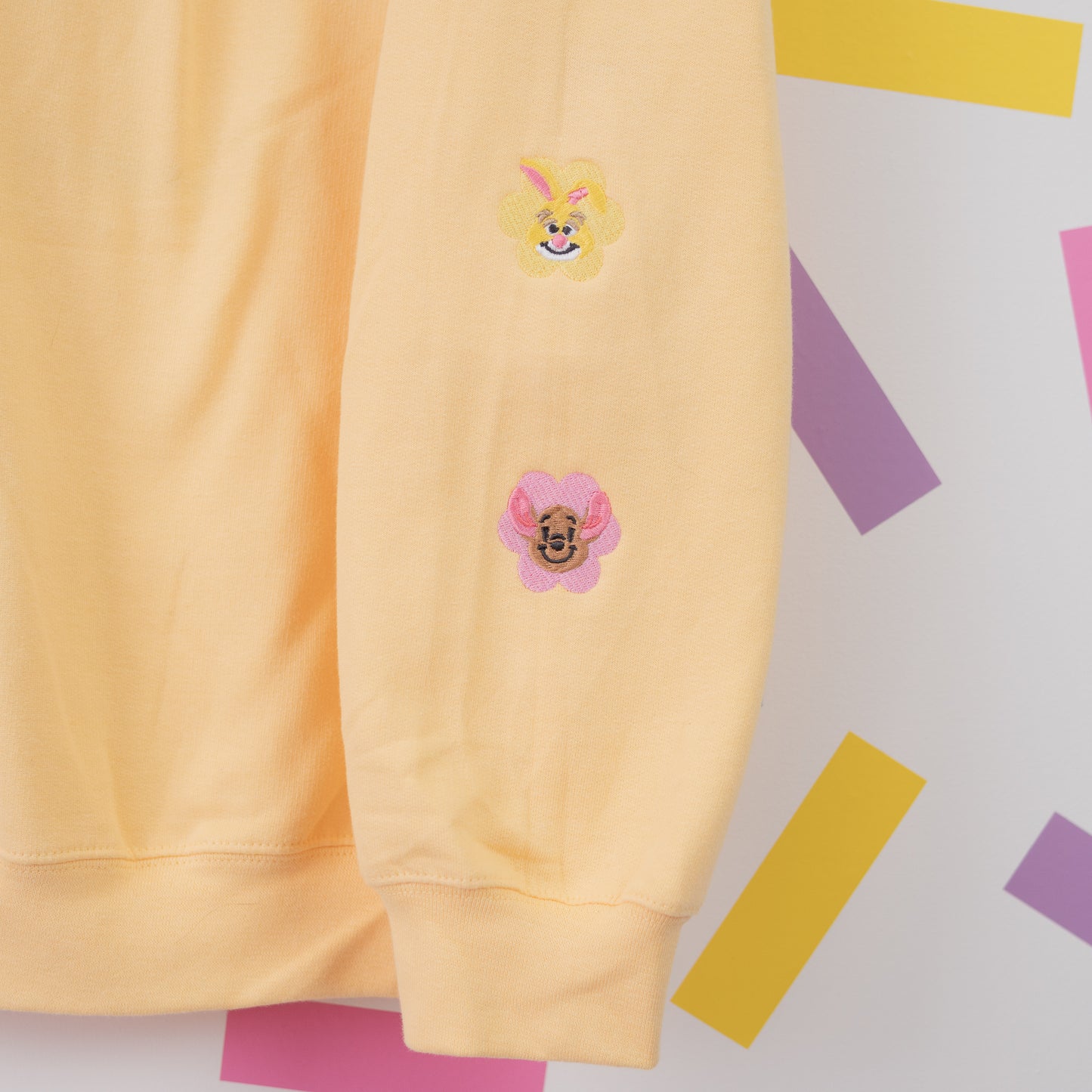 Hundred Aker Wood Embroidered Pale Yellow Jumper