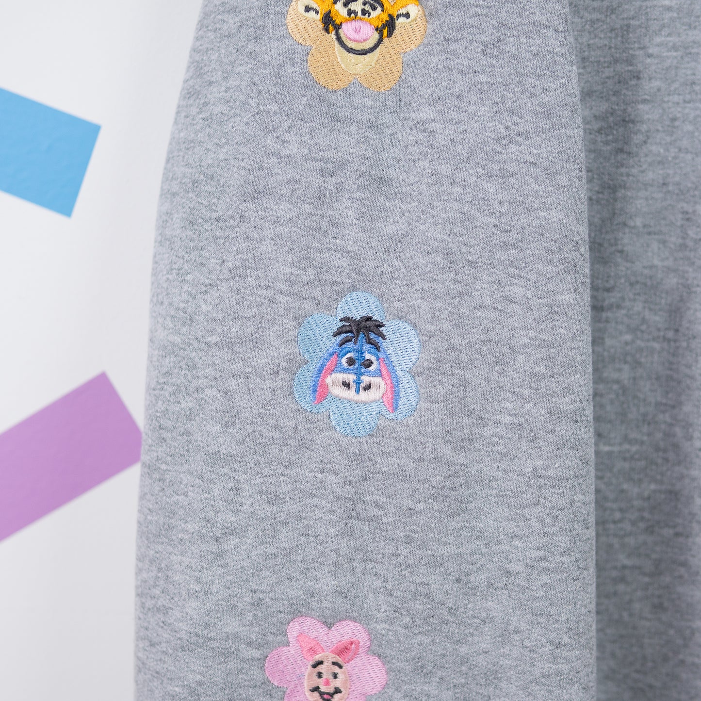 Hundred Aker Wood Embroidered Heather Grey Jumper