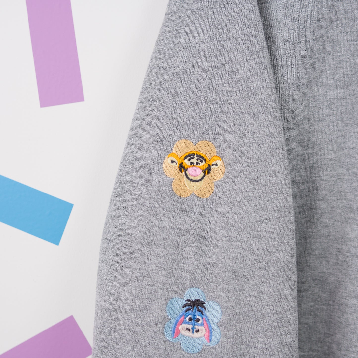 Hundred Aker Wood Embroidered Heather Grey Jumper