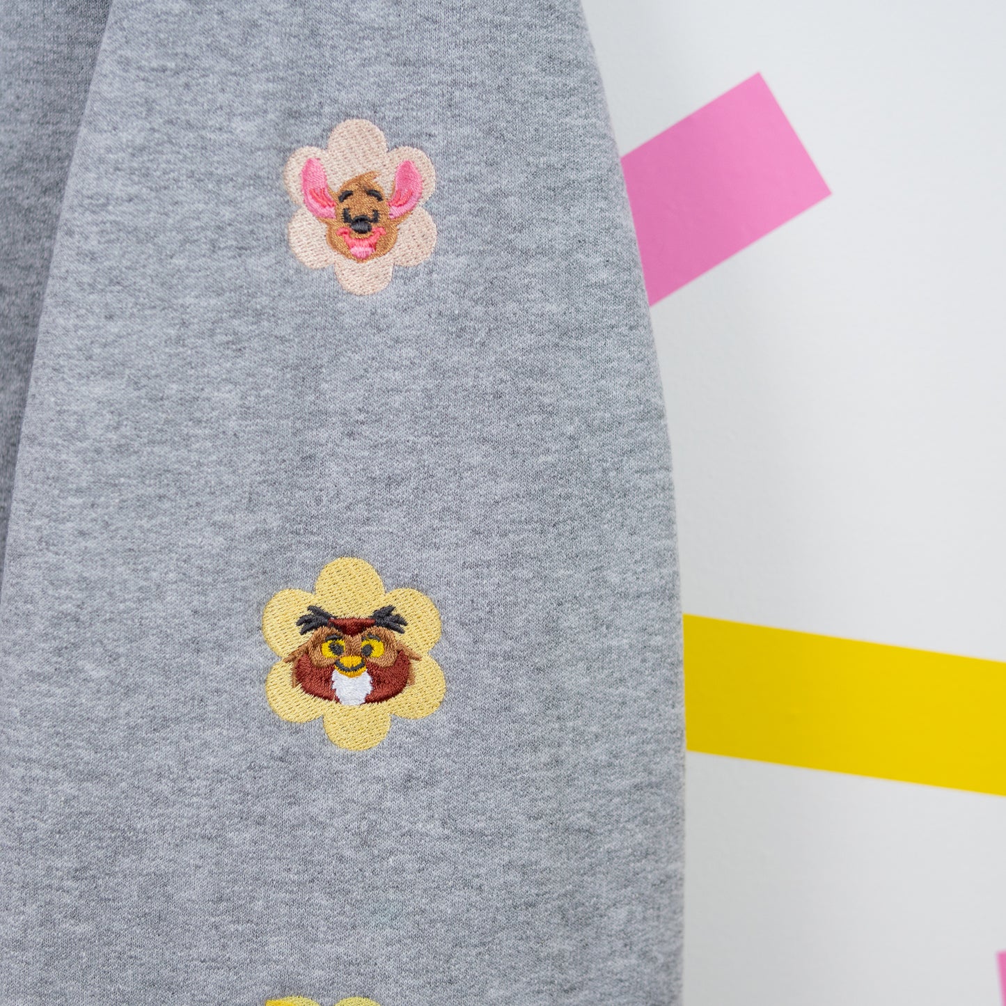 Hundred Aker Wood Embroidered Heather Grey Jumper