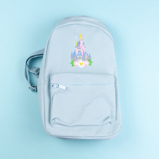 Sample - WDW Floral Blue Mini Backpack
