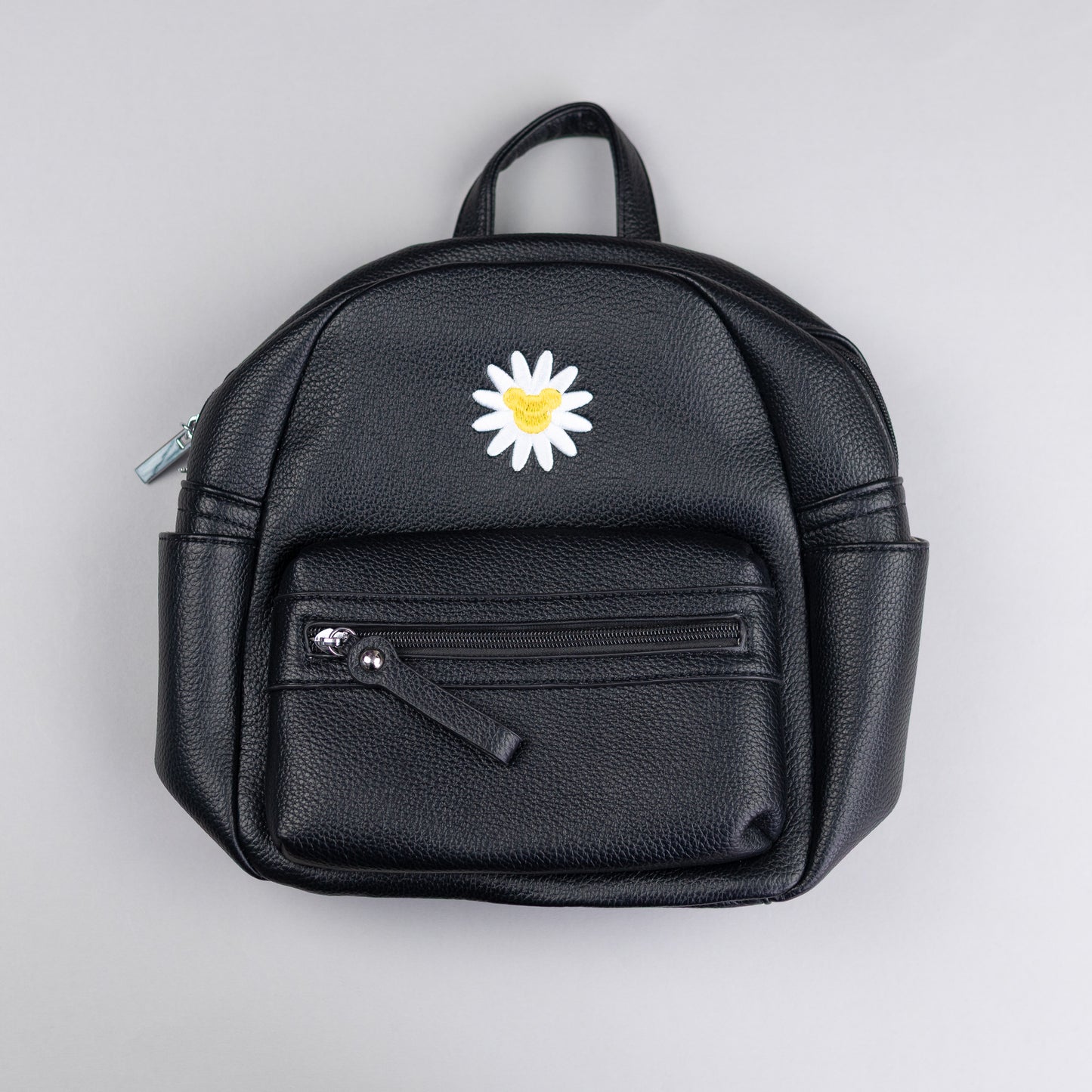 Sample - Mickey Daisy Embroidered Black Backpack