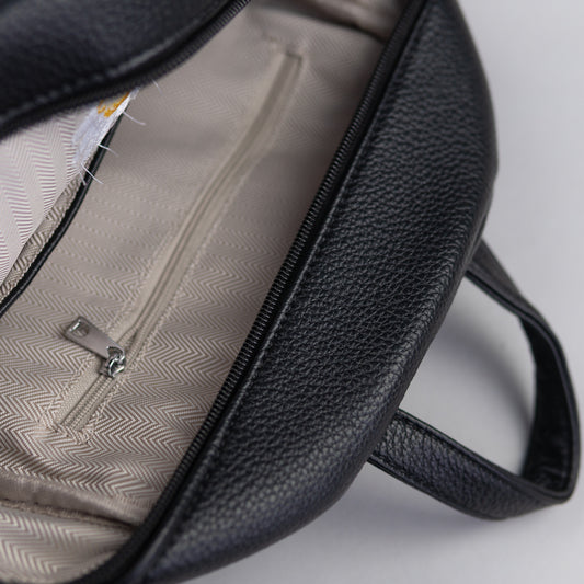 Sample - Mickey Daisy Embroidered Black Backpack