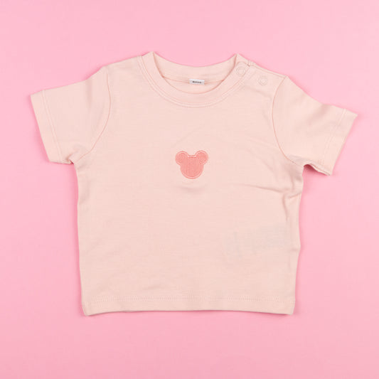 Sample - Minimal Mickey Pink Baby Tee