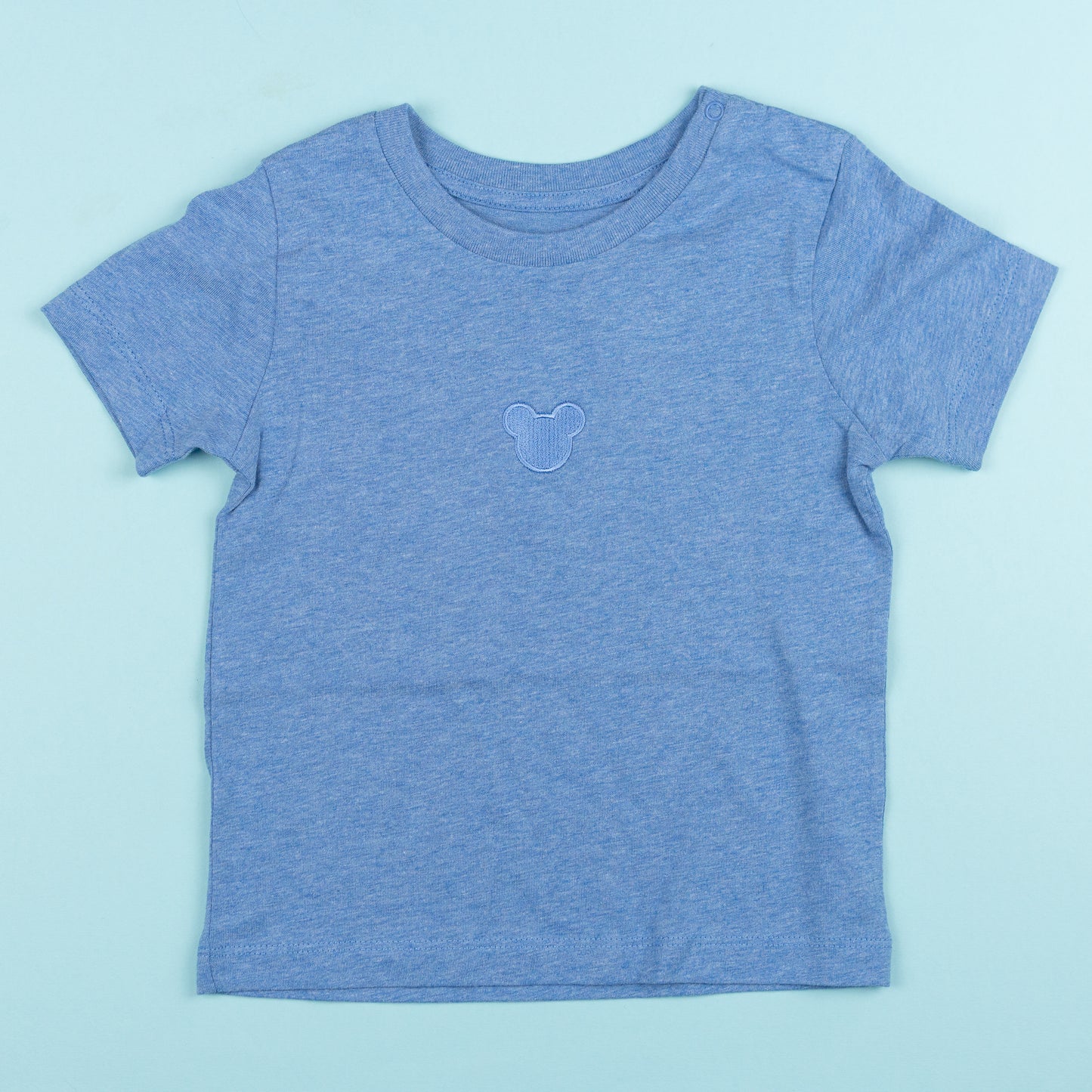 Sample - Minimal Mickey Blue Baby Tee