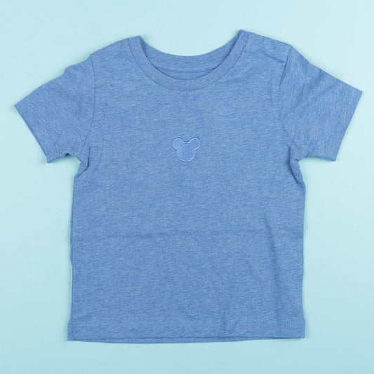 Sample - Minimal Mickey Blue Baby Tee