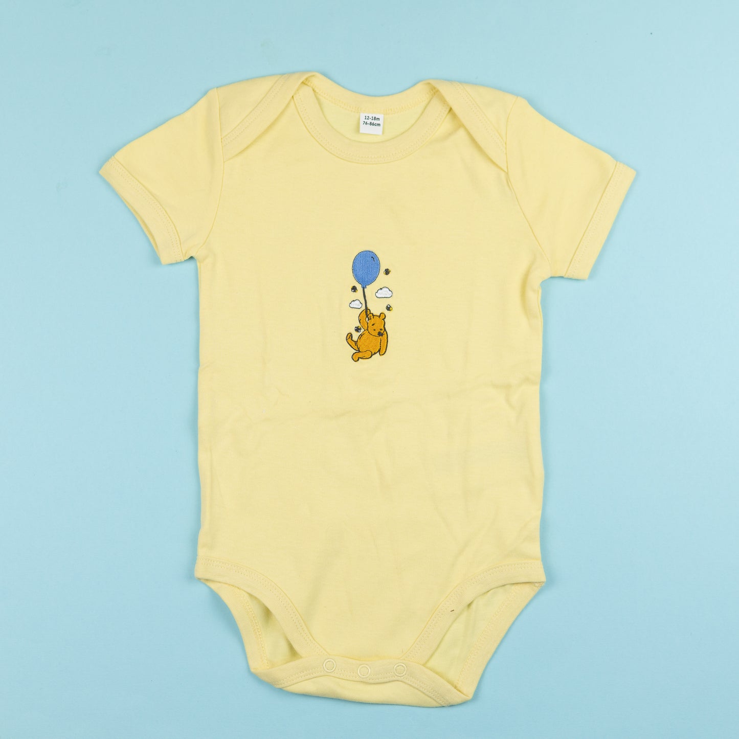 Sample - Winnie Balloon Yellow Baby Bodysuit