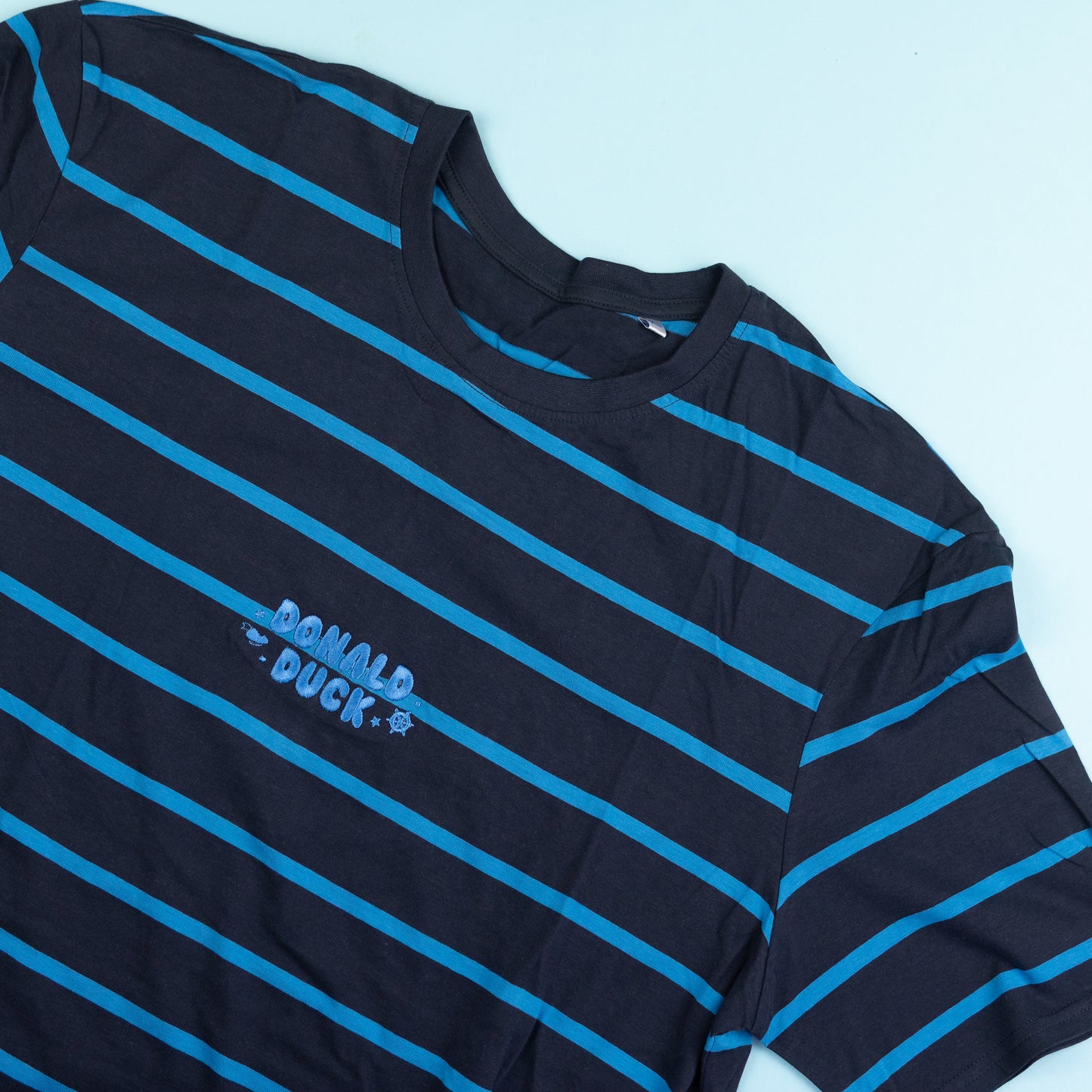 Sample - Donald Embroidered Stripe T-Shirt