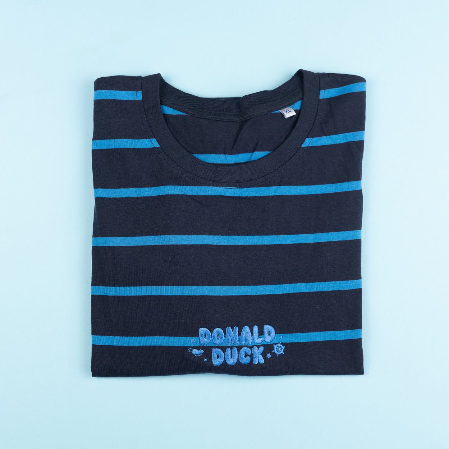 Sample - Donald Embroidered Stripe T-Shirt