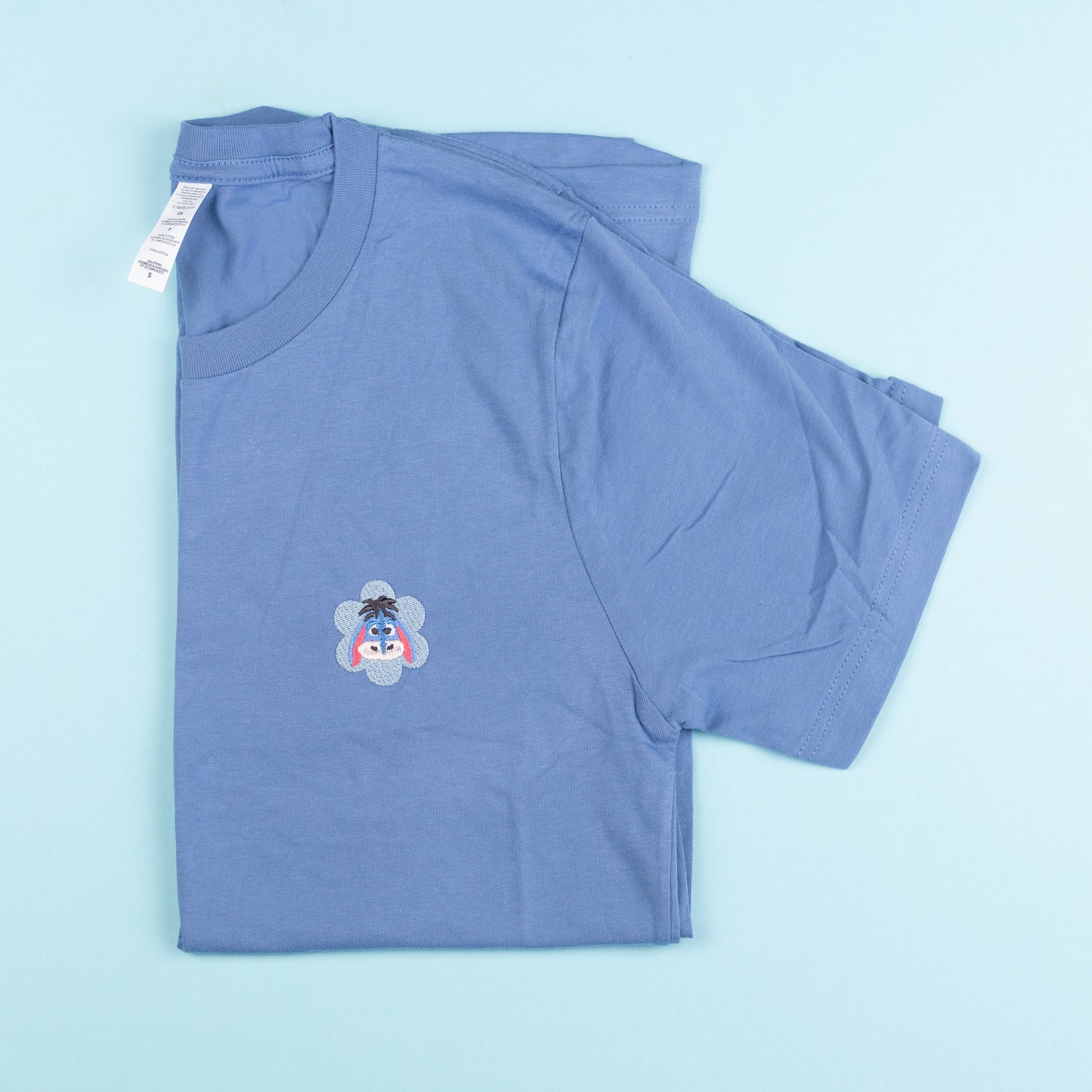 Sample - Eeyore Flower Embroidered T-Shirt