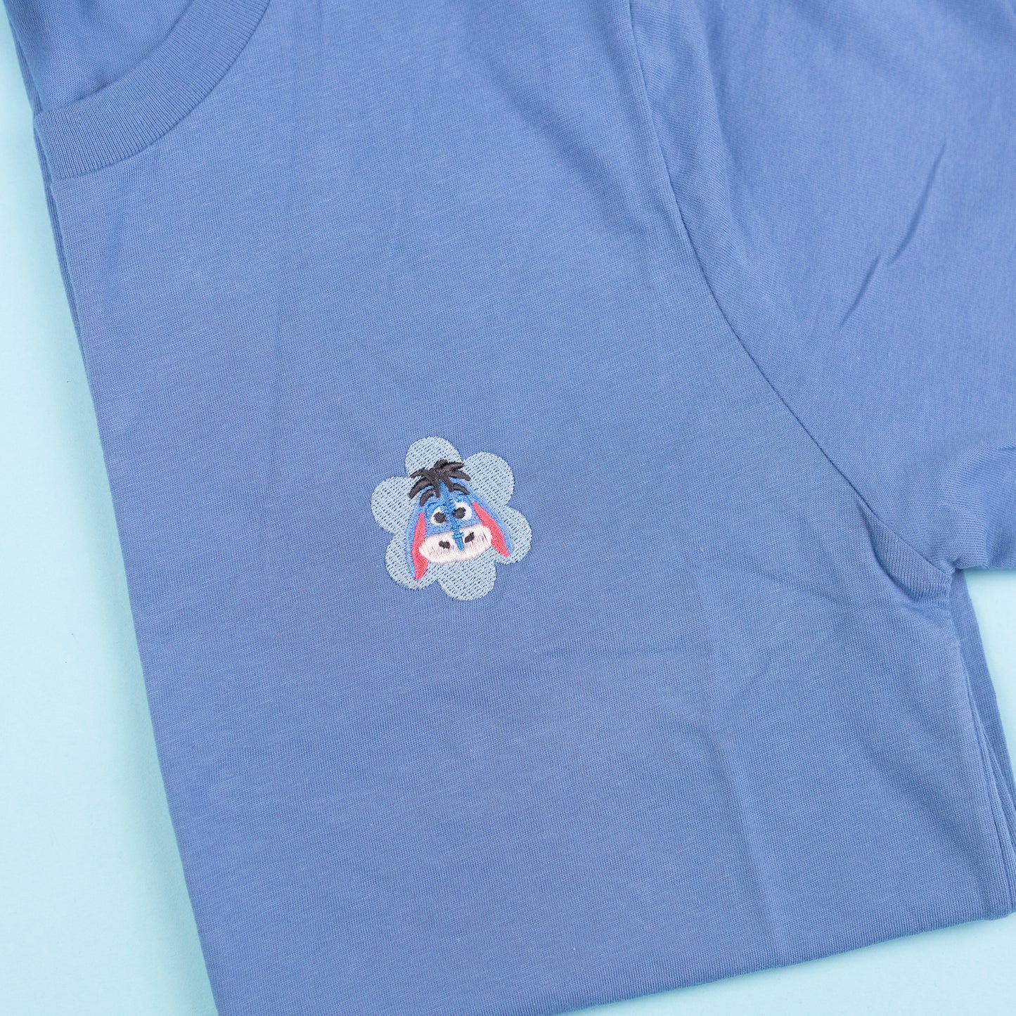 Sample - Eeyore Flower Embroidered T-Shirt