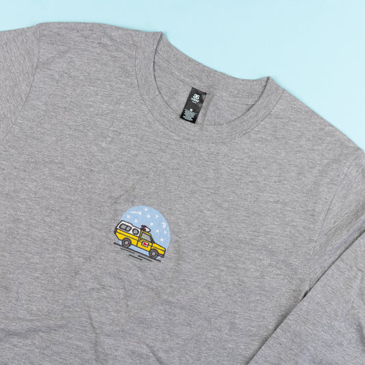 Sample - Pizza Planet Grey Long Sleeve T-Shirt