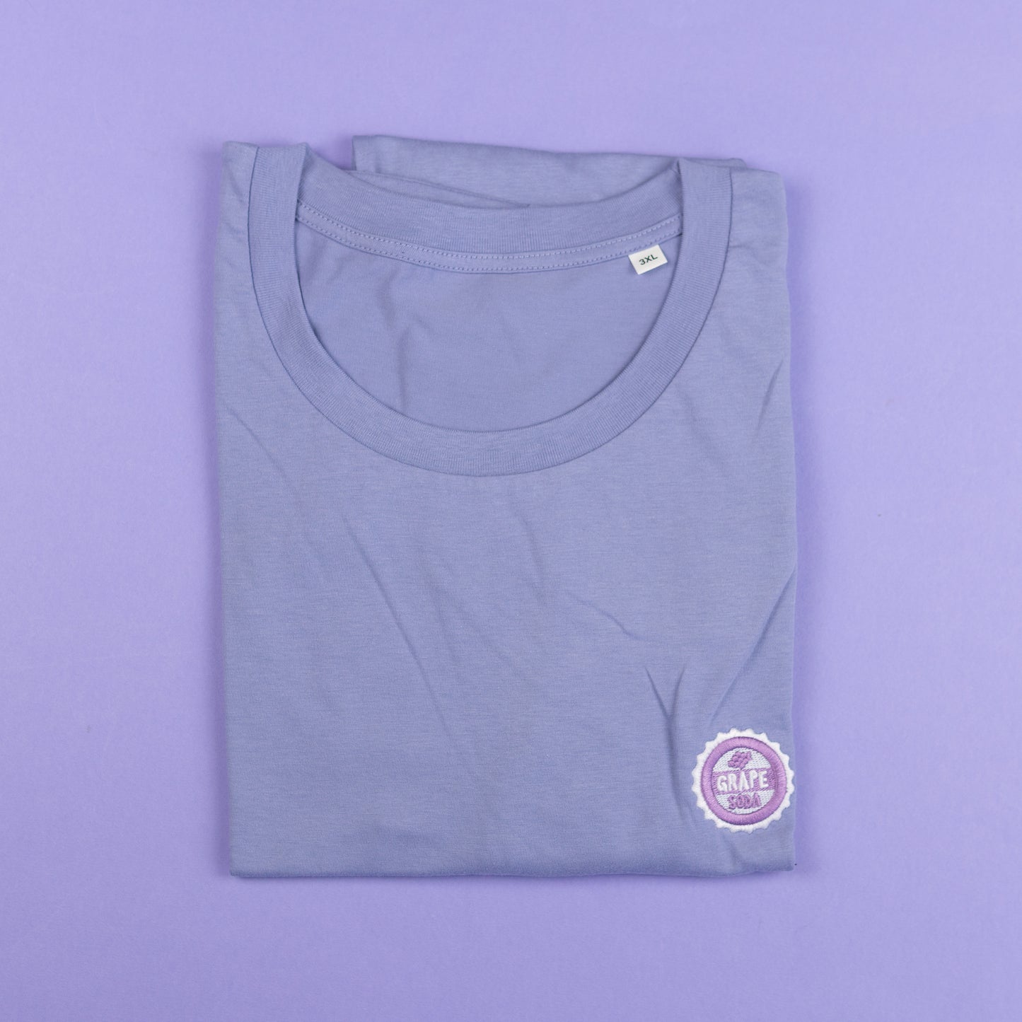 Sample - Grape Soda Embroidered Purple T-Shirt