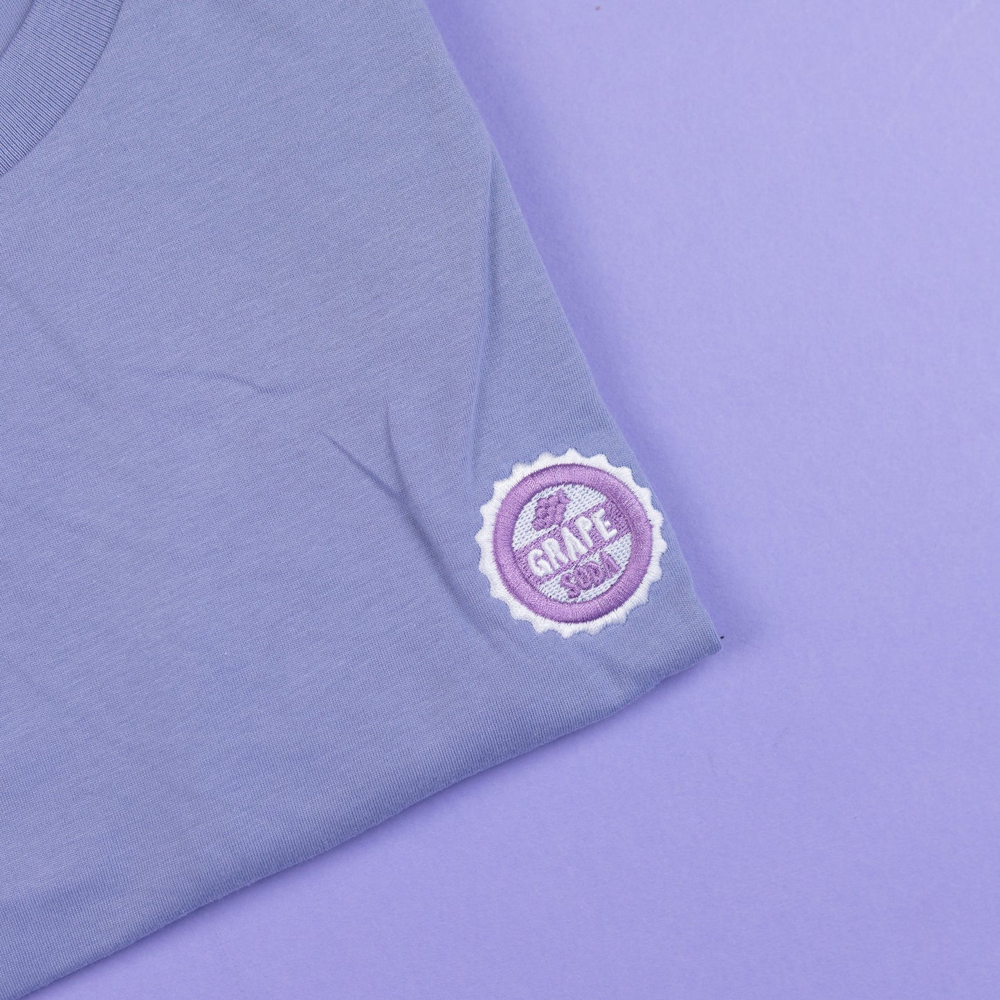 Sample - Grape Soda Embroidered Purple T-Shirt