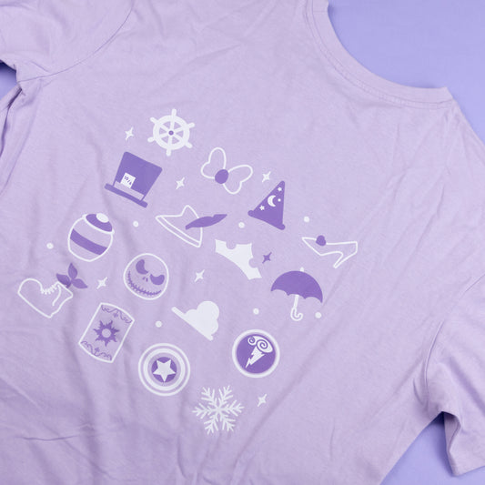 Sample - WDW Embroidered Lilac Oversize Tee