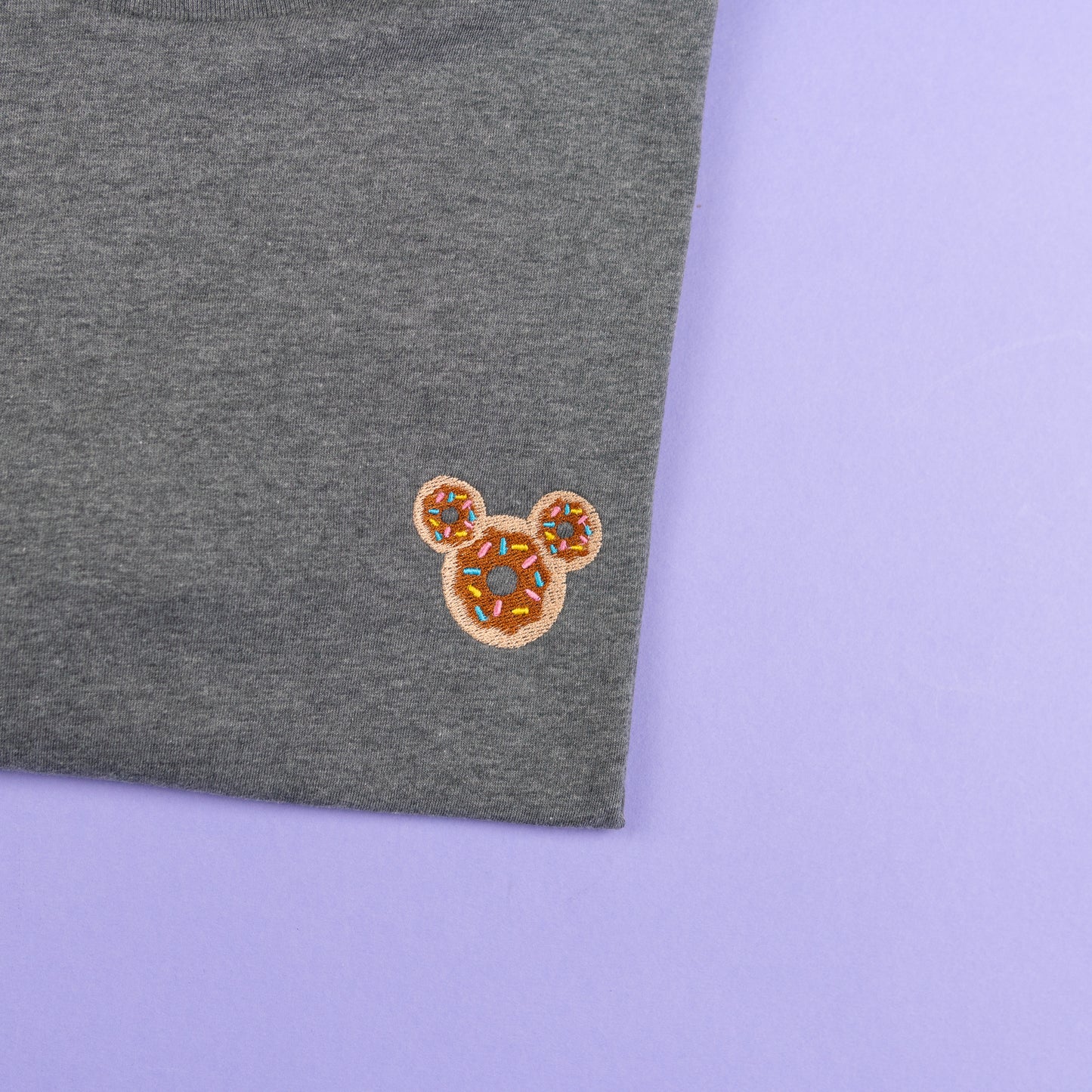 Sample - Mickey Donut Grey T-Shirt