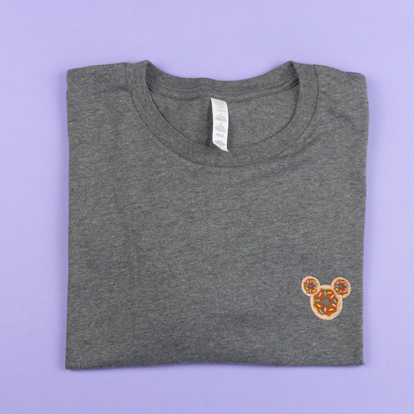 Sample - Mickey Donut Grey T-Shirt