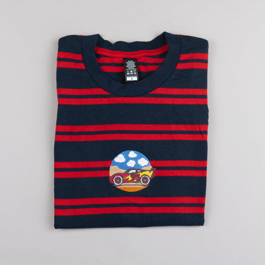 Sample - Cars Embroidered Stripe T-Shirt