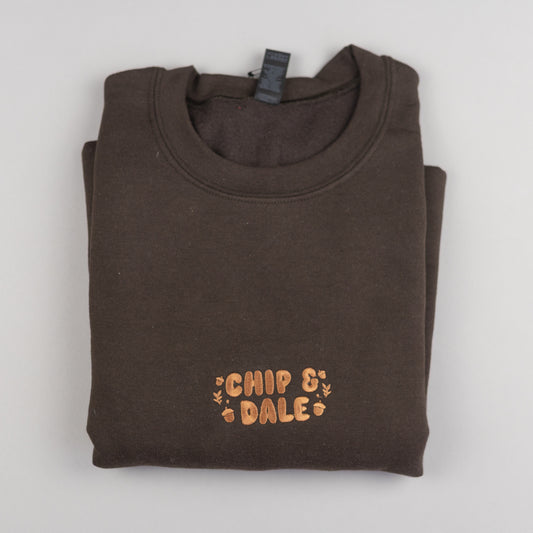 Sample - Chip & Dale Dark Brown Embroidered Jumper