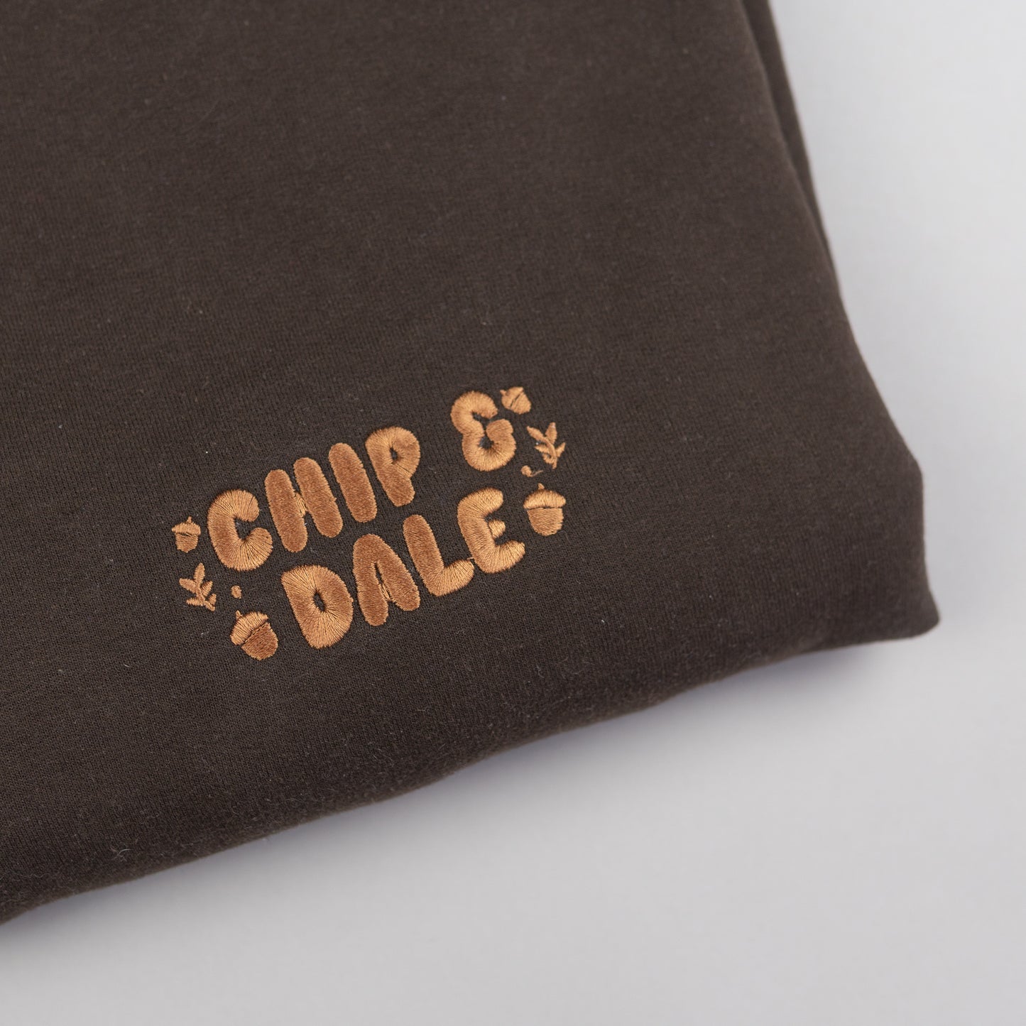 Sample - Chip & Dale Dark Brown Embroidered Jumper