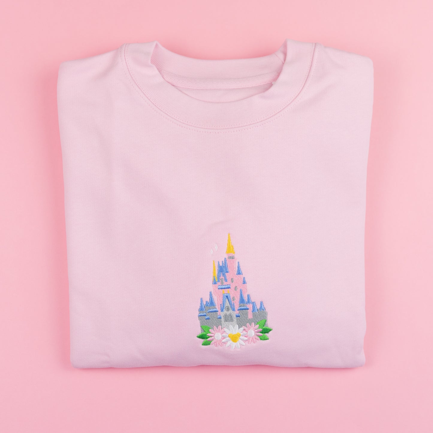 Sample - WDW Floral Pink Embroidered Jumper