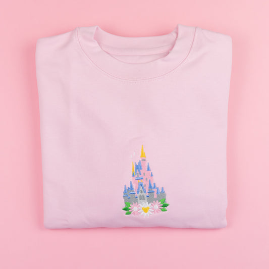 Sample - WDW Floral Pink Embroidered Jumper