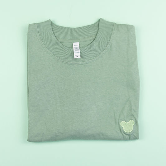 Sample - Minimal Mickey Green Oversize T-Shirt