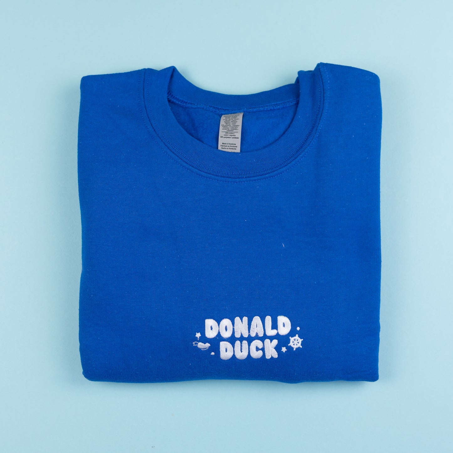 Sample - Donald Blue Embroidered Jumper
