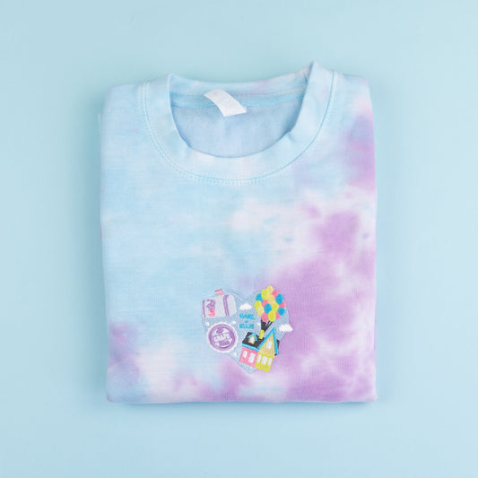 Sample - Up Heart Tie Dye Jumper