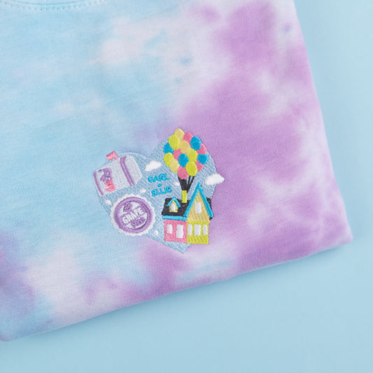 Sample - Up Heart Tie Dye Jumper
