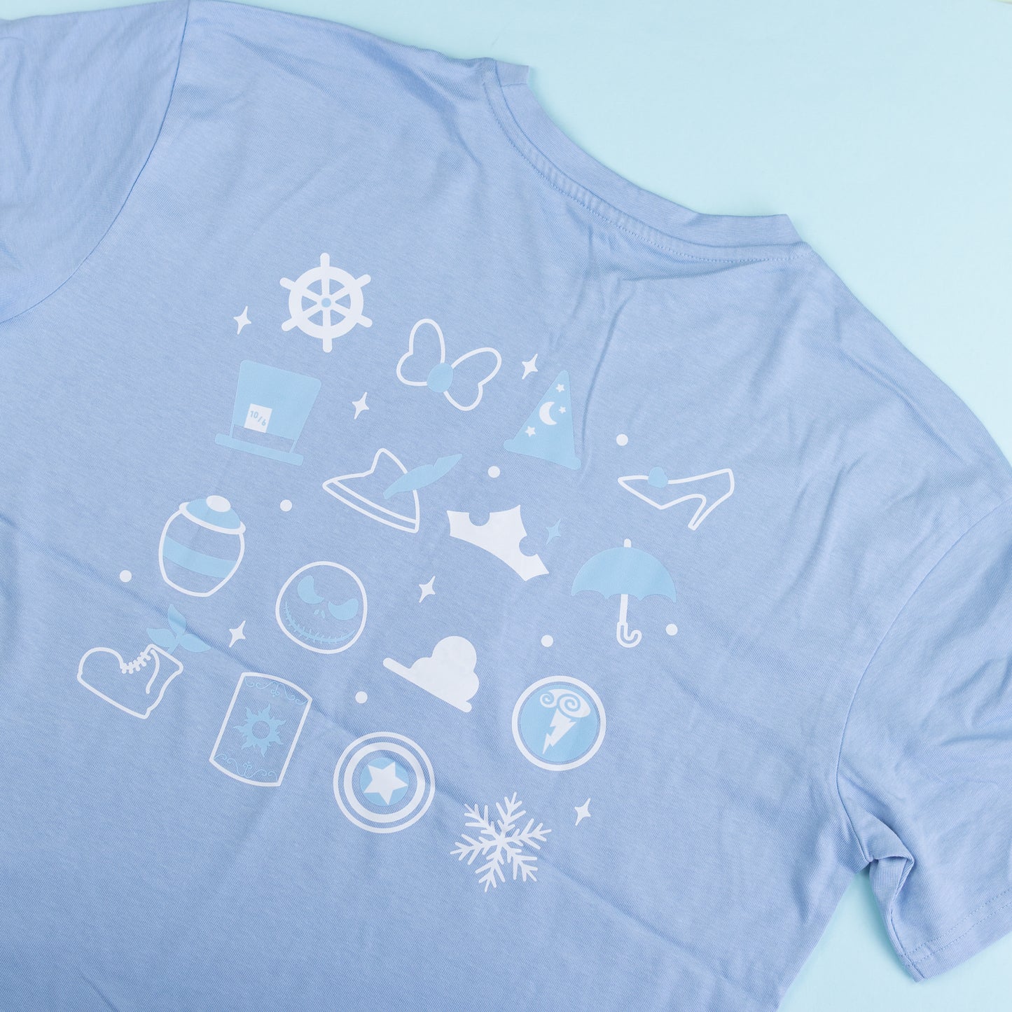 Sample - WDW Light Blue Embroidered Oversize Tee