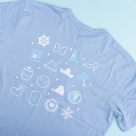 Sample - WDW Light Blue Embroidered Oversize Tee