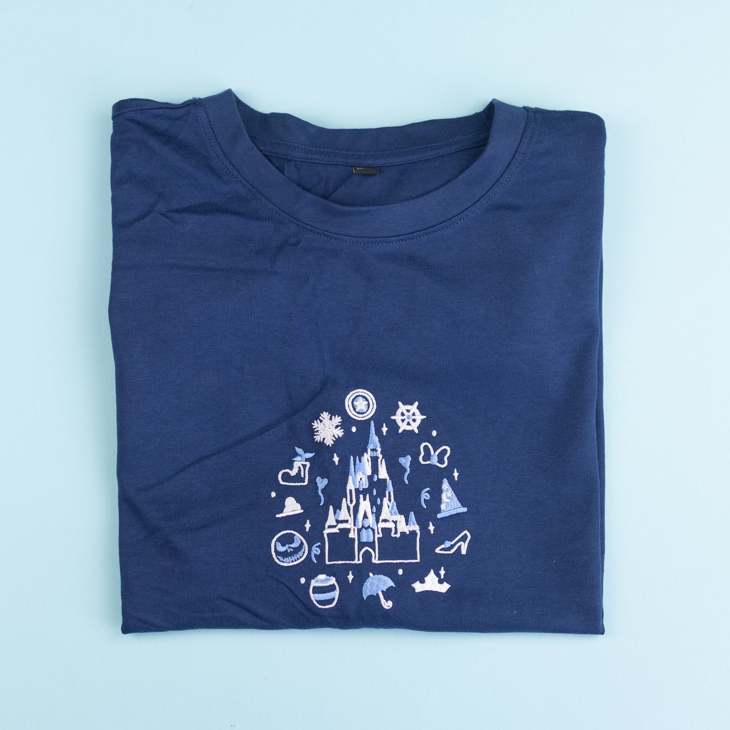 Sample - WDW Navy Embroidered Oversize Tee