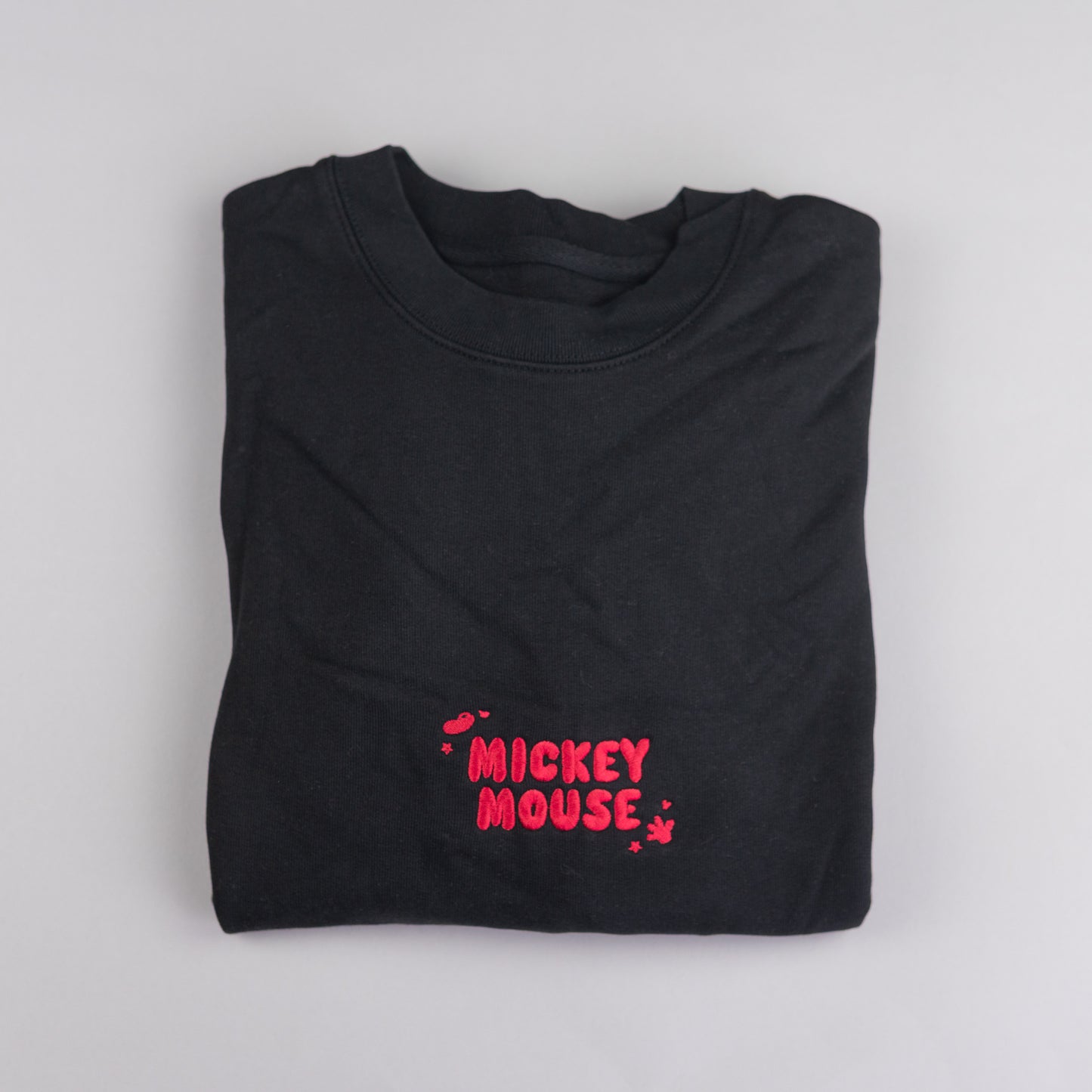 Sample - Mickey Black/Red Embroidered Jumper - Medium