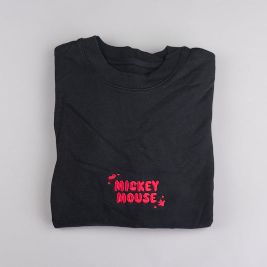 Sample - Mickey Black/Red Embroidered Jumper