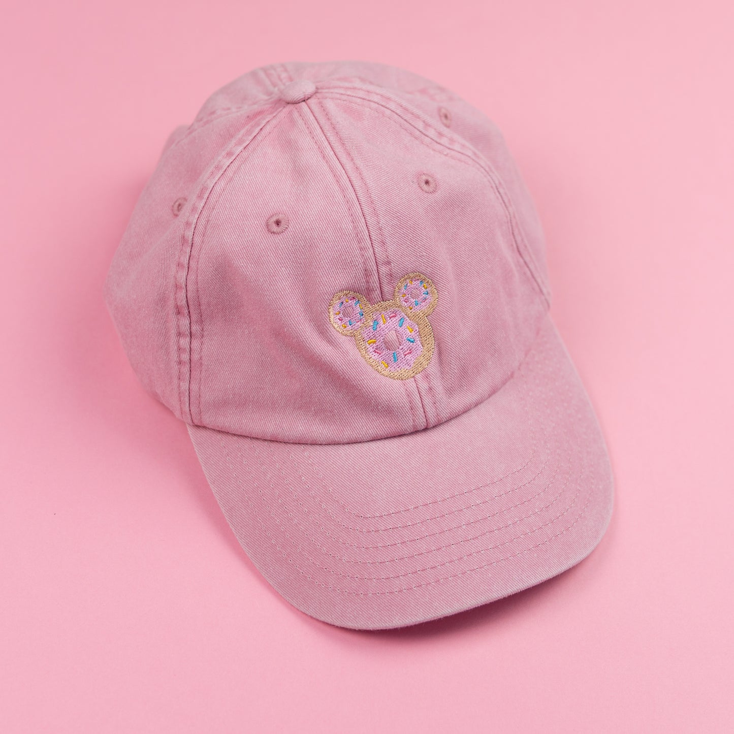 Sample - Mickey Donut Pink Baseball Cap