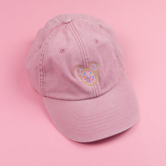 Sample - Mickey Donut Pink Baseball Cap