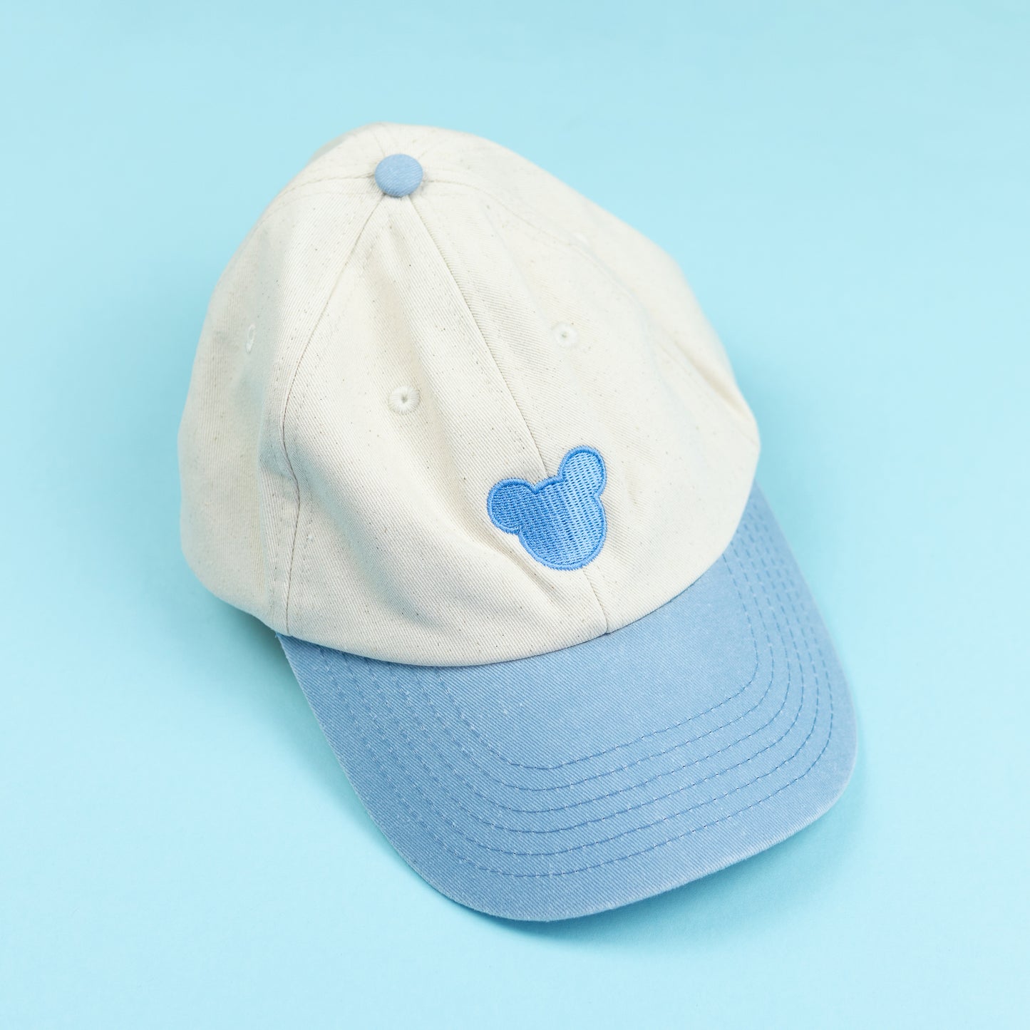 Sample - Minimal Mickey Blue/Natural Baseball Cap