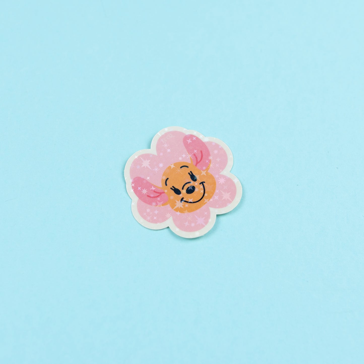 100 Aker Woods Flower Sparkly Vinyl Stickers