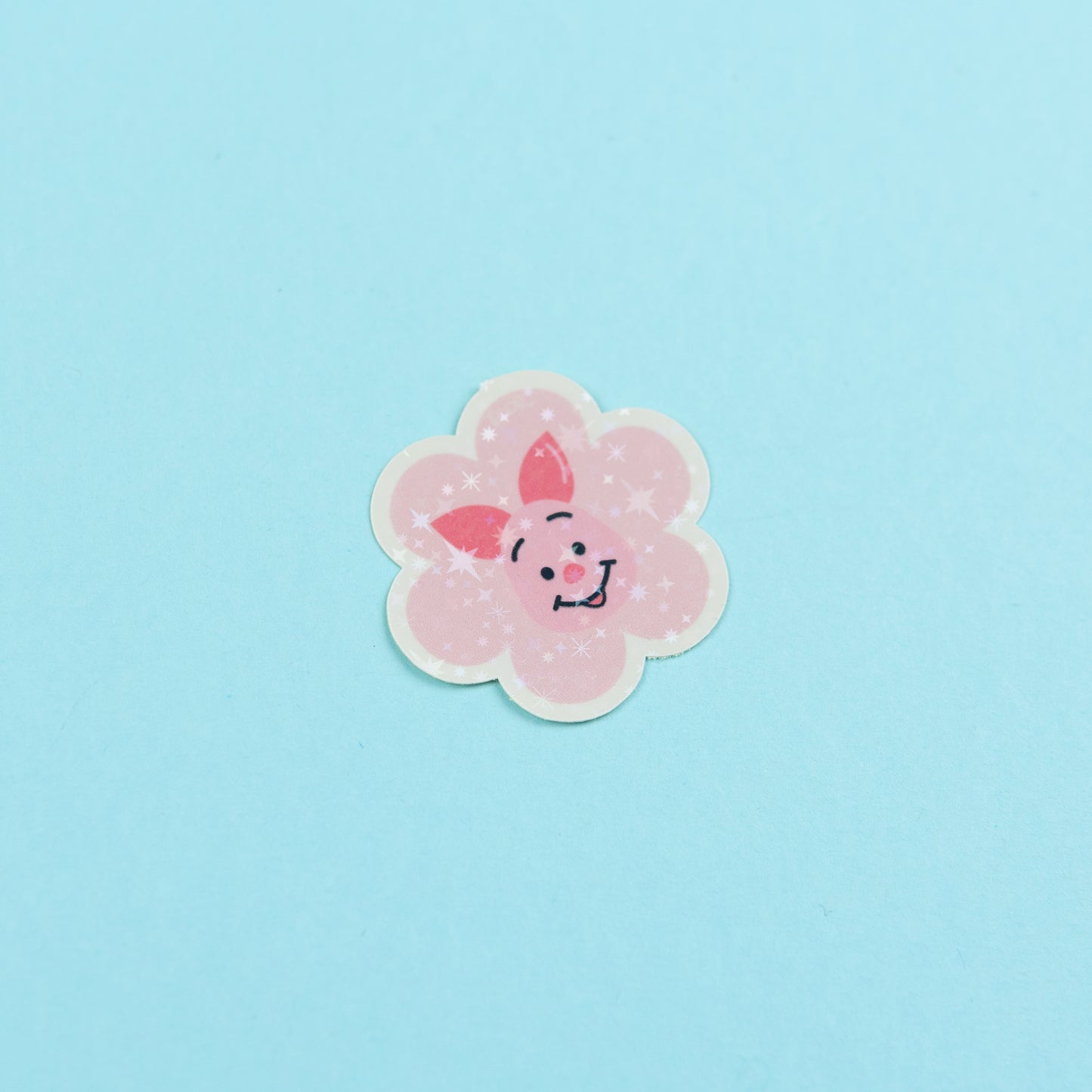 100 Aker Woods Flower Sparkly Vinyl Stickers