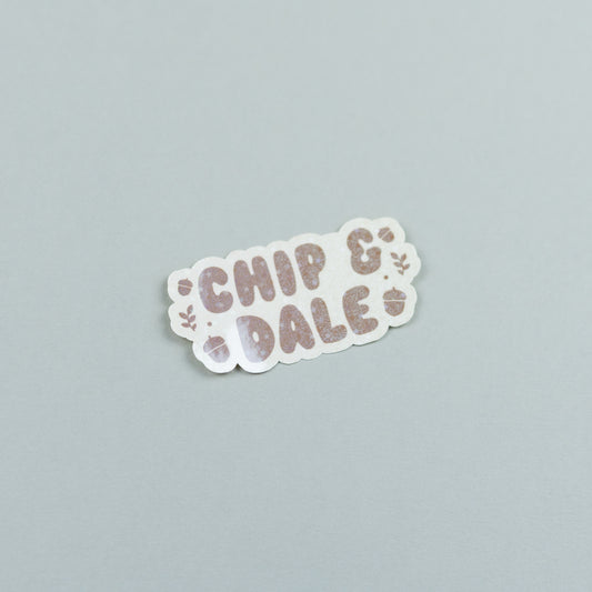Chip & Dale Sparkly Vinyl Stickers