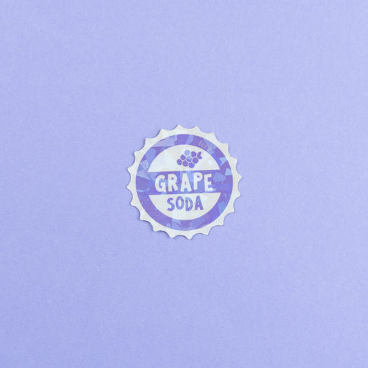 Grape Soda UP! Vinyl Sparkly Stickers
