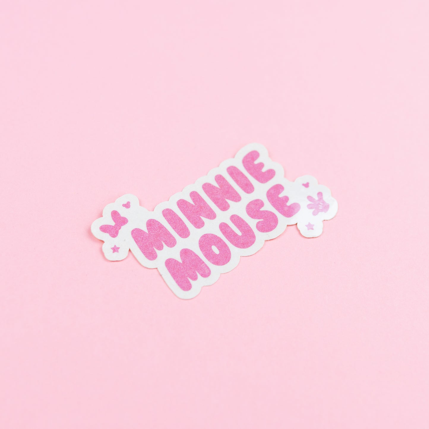 Minnie Mouse Sparkly Vinyl Stickers