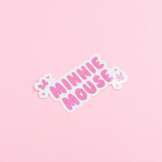 Minnie Mouse Sparkly Vinyl Stickers