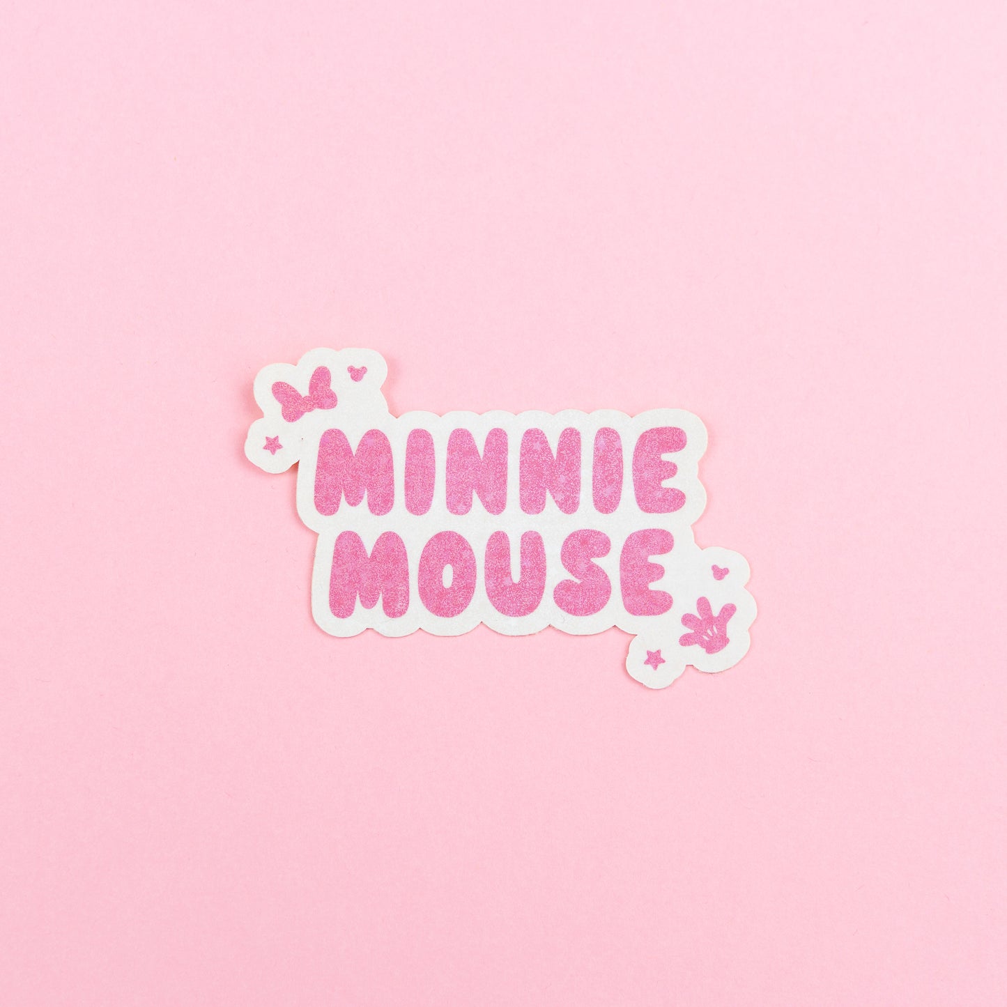 Minnie Mouse Sparkly Vinyl Stickers