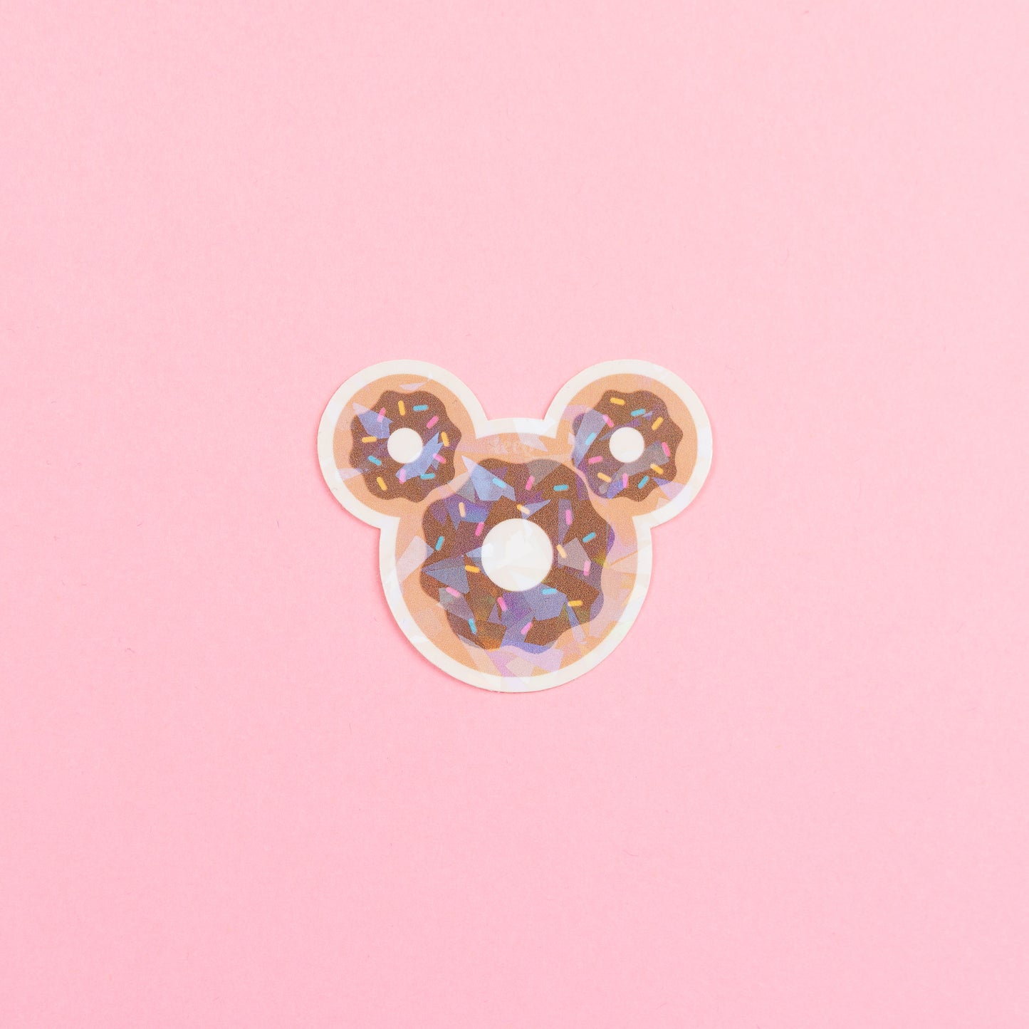 Mickey Classic Donut Vinyl Sparkly Stickers