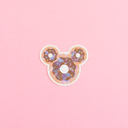 Mickey Classic Donut Vinyl Sparkly Stickers