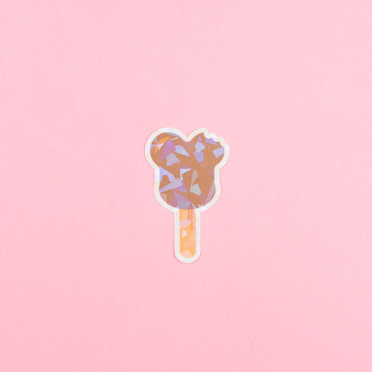 Mickey Ice Cream Vinyl Sparkly Stickers